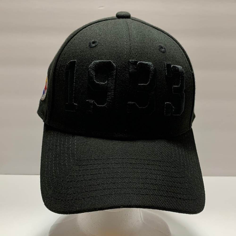 3D Puff Embroidery 1933 Hat Structured Adjustable Fit Men B1 preowned black